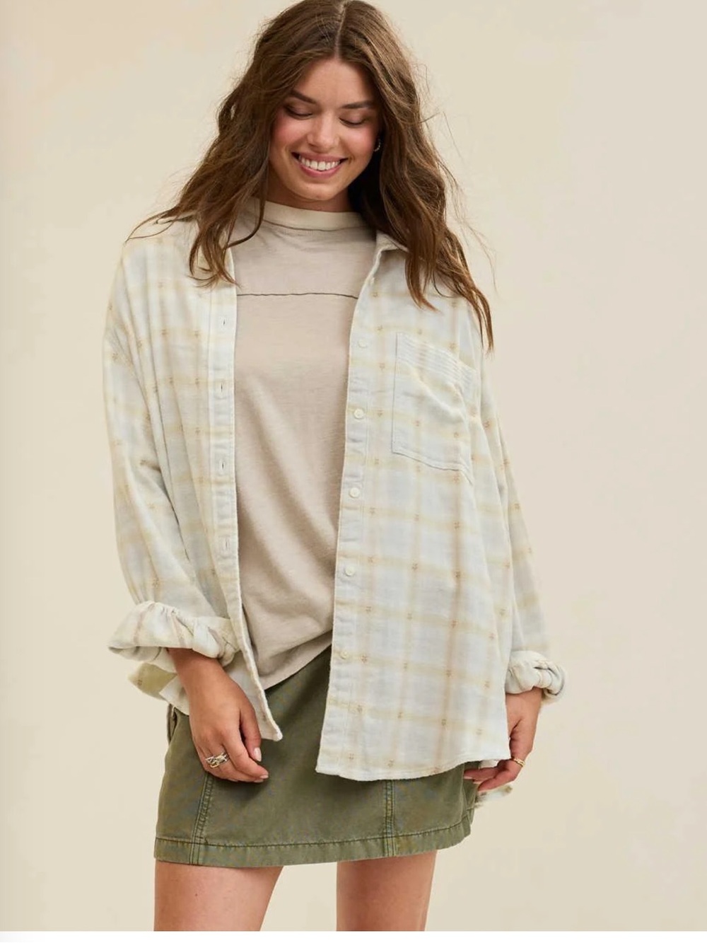 aerie oversized flannel